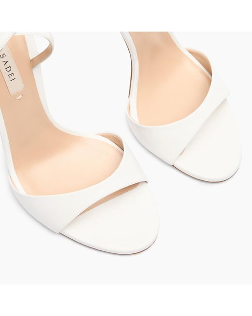 Casadei White Julia Minorca Sandal