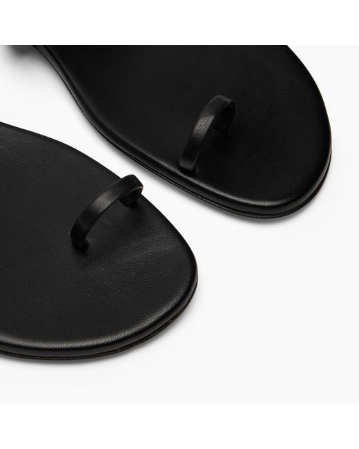 Casadei Black Vegas Flat Sandal