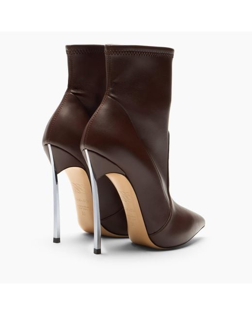 Casadei Brown Blade Ankle Boot
