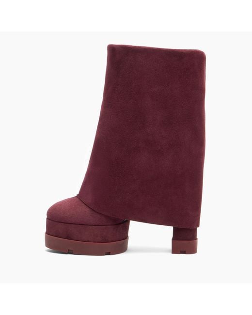 Casadei Purple Nancy Ankle Boot