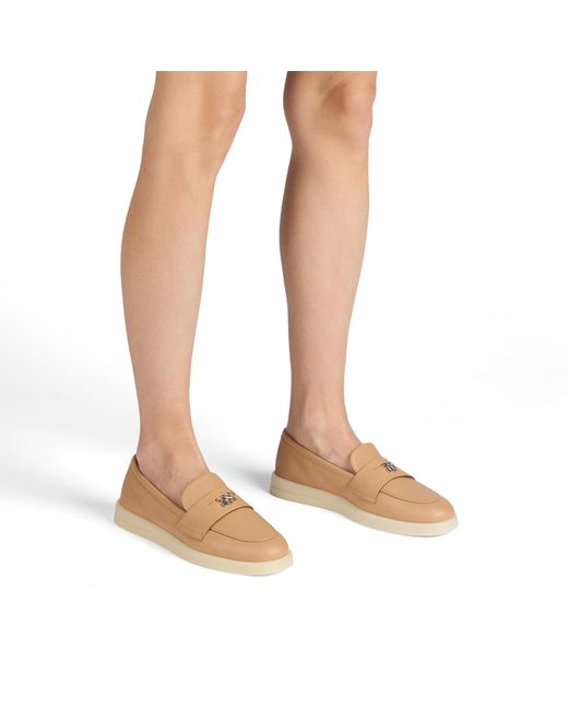 Casadei Natural Passage Loafer With C-chain