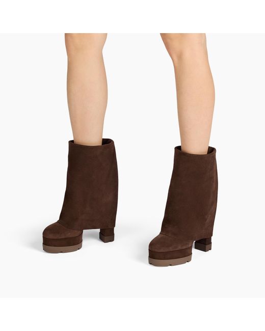 Casadei Brown Nancy Ankle Boot