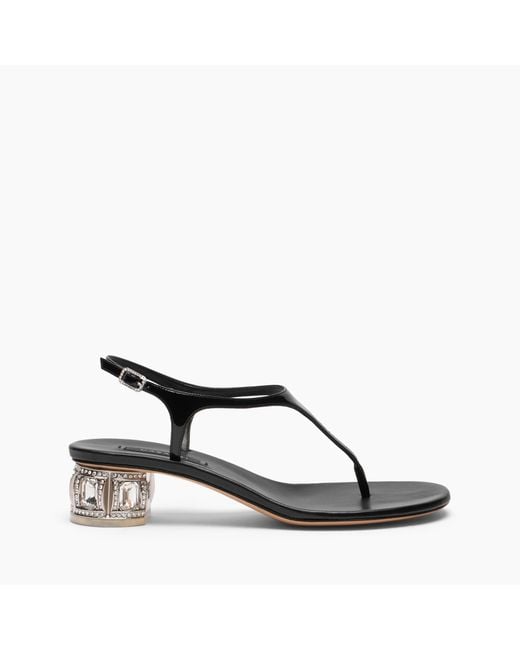 Casadei Black Belle Epoque Samurai Sandal