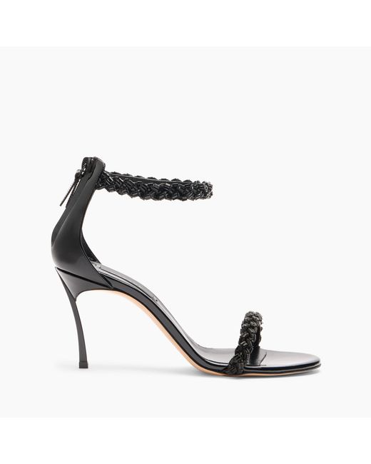 Casadei Black Starsway Blade Sandals