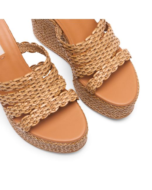 Casadei Brown Avenida Wedge