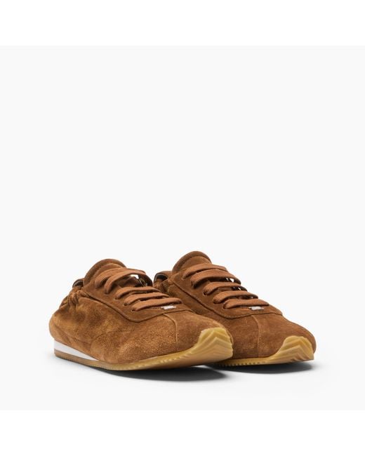 Casadei Brown Rythm Suede Sneaker
