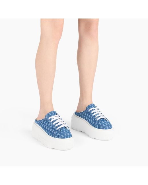 Nexus Sabot Denim di Casadei in Blue