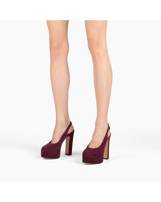 Casadei Purple Patty Platform Renna Sandal