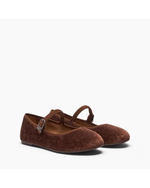 Casadei Brown New Ballet Flat
