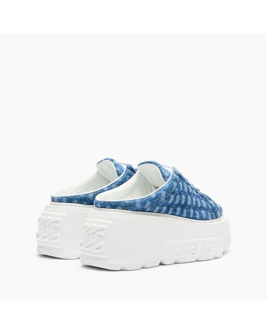 Nexus Sabot Denim di Casadei in Blue