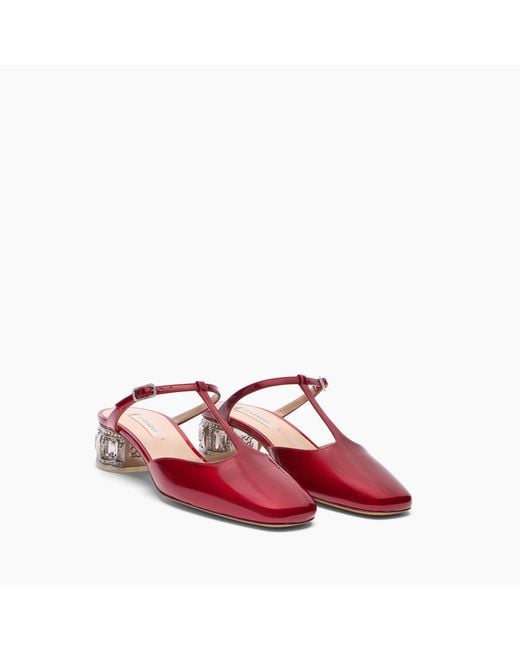 Casadei Red Belle Epoque Samurai Mule