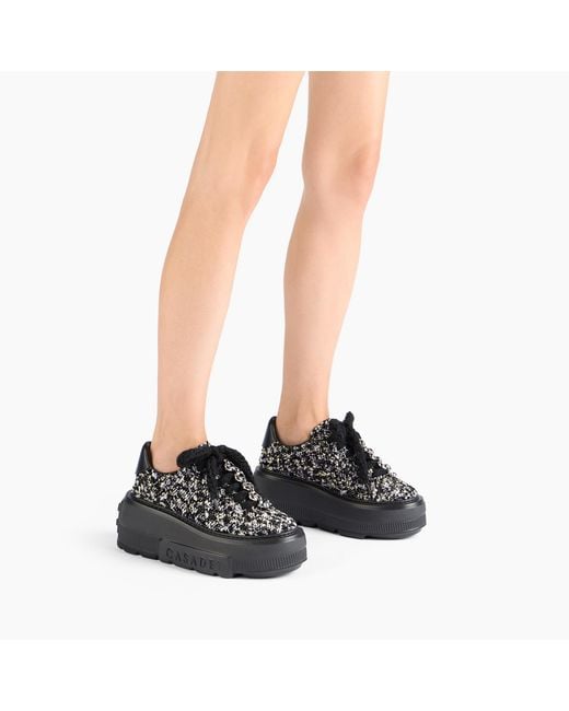 Casadei Black Nexus Buclé Sneaker