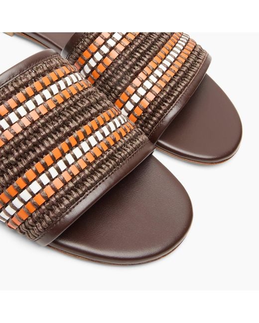 Casadei Brown Amalfi Slide Sandal
