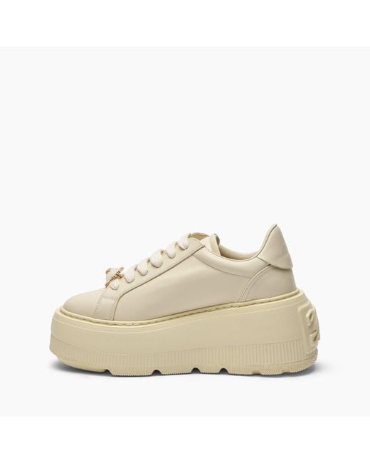 Casadei Natural Nexus Sneaker With Pearl