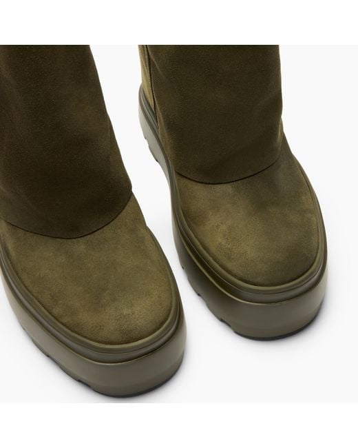 Casadei Green Duble Face Ankle Boot