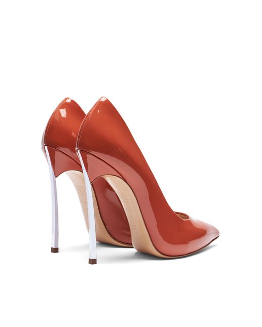 Casadei Red Blade Pump Patent Leather