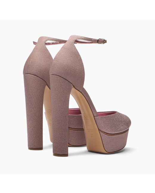 Casadei Pink Flora Platform Solar Eclipse Sandal