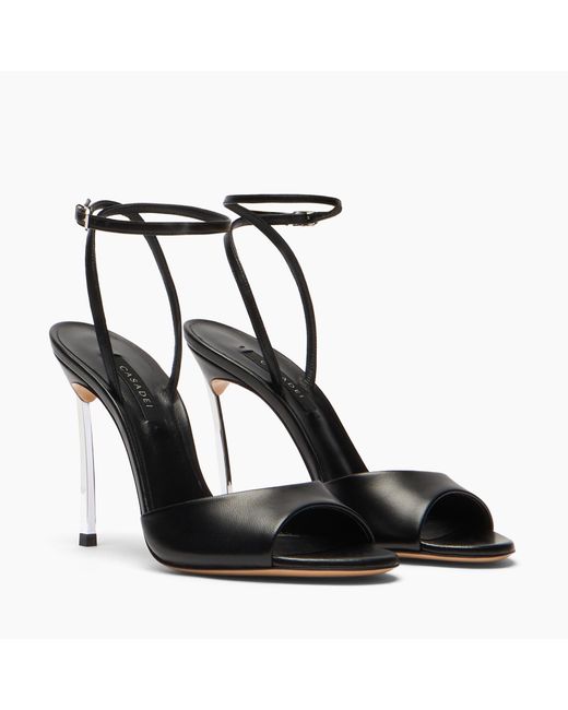 Casadei Black Blade Minorca Sandale