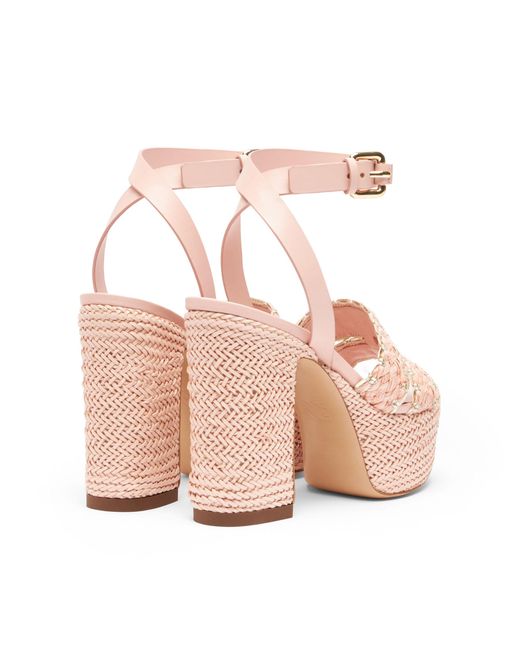 Casadei Pink Kalimba Platform Sandals