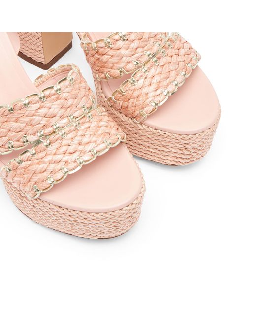 Casadei Pink Kalimba Platform Sandals