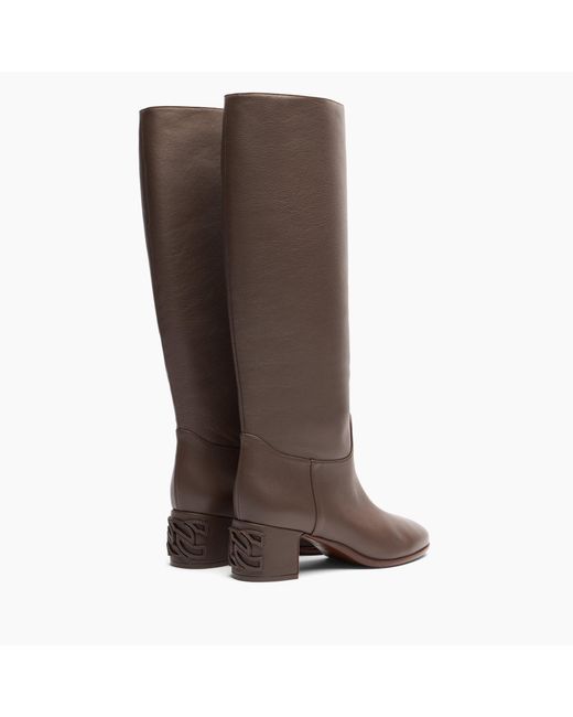 Casadei Brown Nuova Mun Hippodrom High Boot