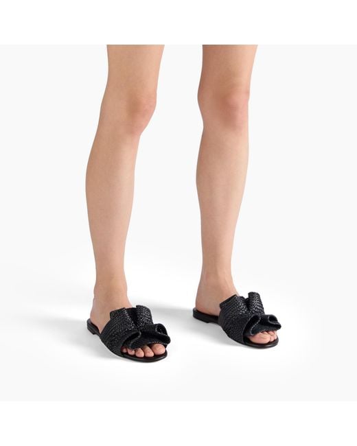 Casadei Black Hanoi Slide Sandal
