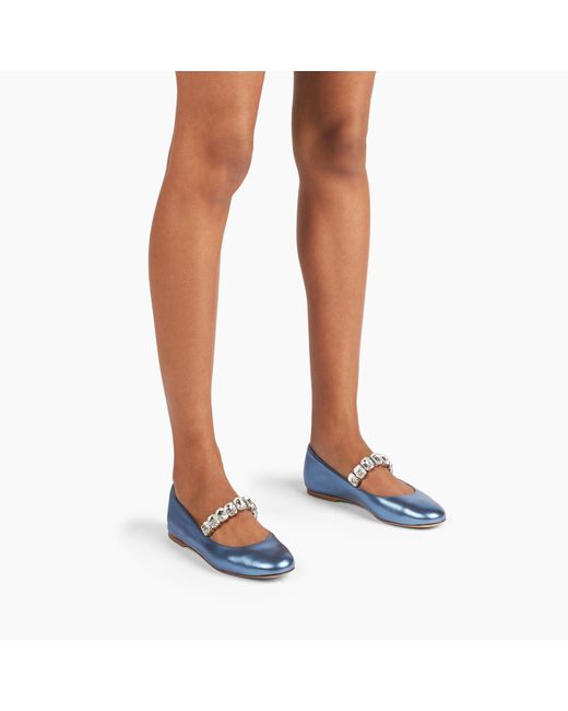 Casadei Blue Flash Ballet Flats