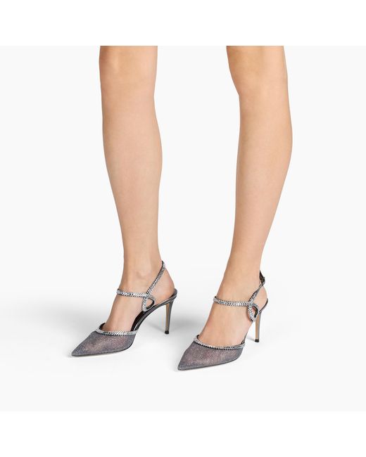 Casadei Metallic Julia Josephine Pump