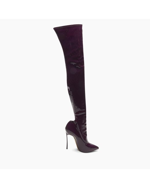 Casadei Purple Ultravox Over The Knee