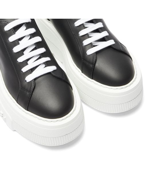 Nexus Leather Sneakers di Casadei in Black