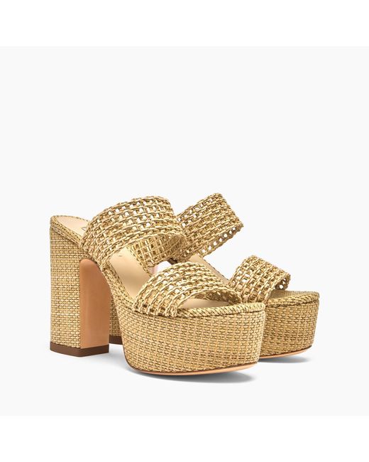Casadei Metallic Goldeneye Isa Platform