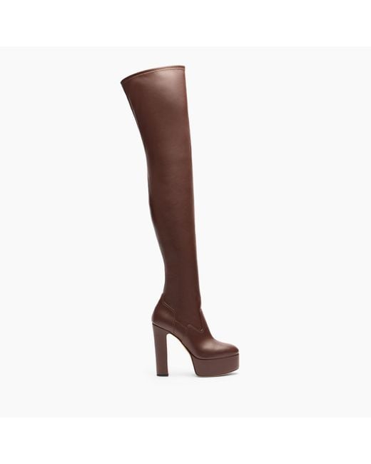 Patty Over The Knee di Casadei in Brown