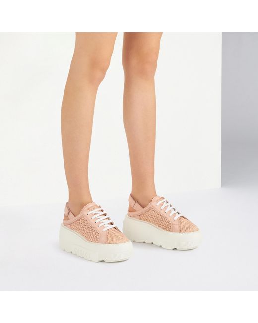 Casadei Pink Hanoi Slingback Sneakers