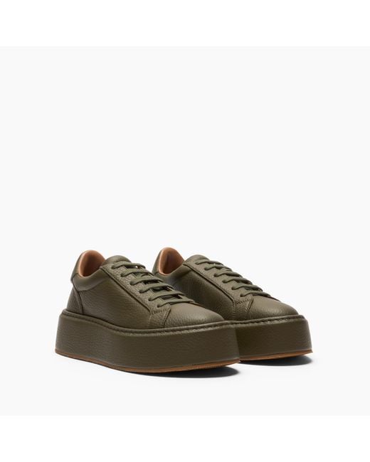 Casadei Green High Box Sneaker
