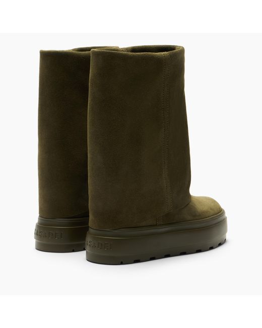 Casadei Green Duble Face Stiefelette