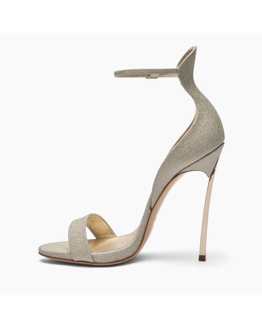 Casadei Metallic Cappa Blade Solar Eclipse Sandal