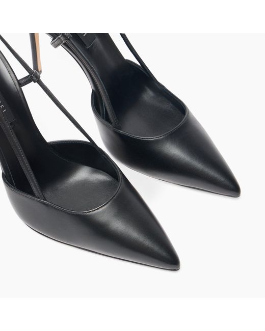 Casadei Blue Julia Leather Slingback
