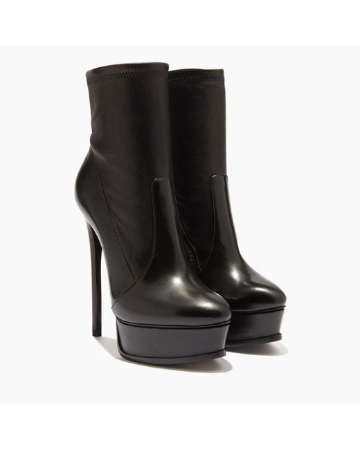 Casadei Black Flora Platform