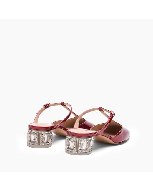 Casadei Red Belle Epoque Samurai Mule