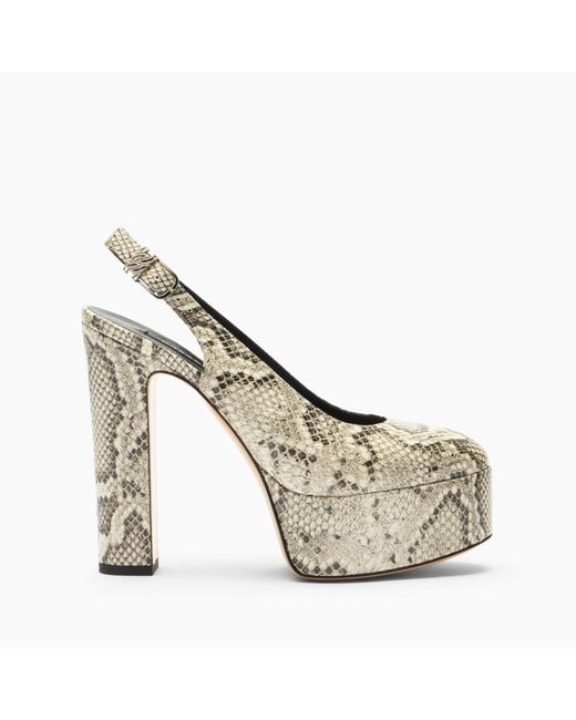 Casadei Metallic Patty Platform Basilisco Sandal