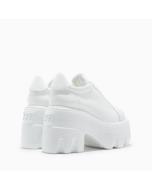 Casadei White Maxxxi 100Mm Low-Top Sneakers