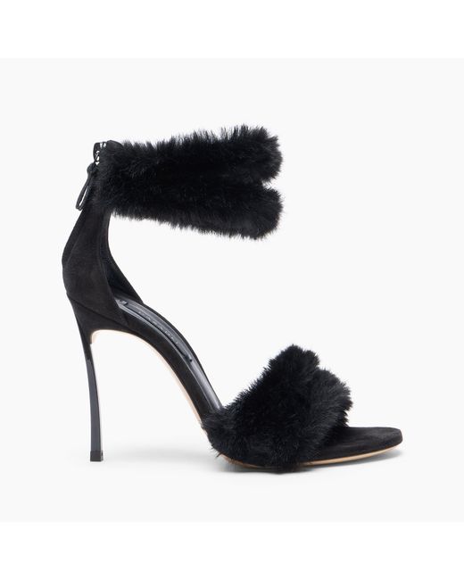Casadei Black Blade Diva Minorca Sandal