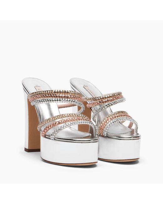 Casadei White Patty Platform Andromeda Mule