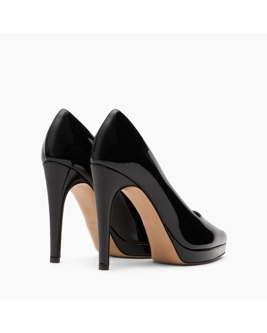 Casadei Black Michelle Platform Pumps