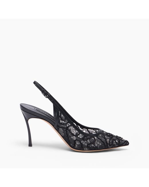 Casadei Blue Blade Chantilly Slingback