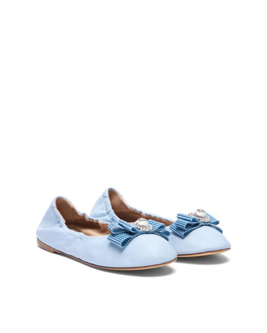 Casadei Blue Ballet Flat