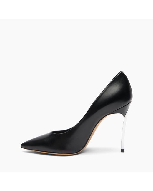 Casadei Black Blade Pump Leather
