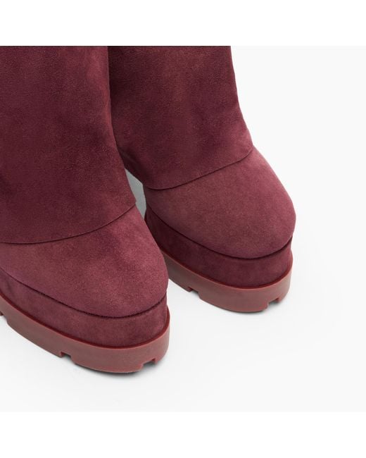 Casadei Purple Nancy Ankle Boot