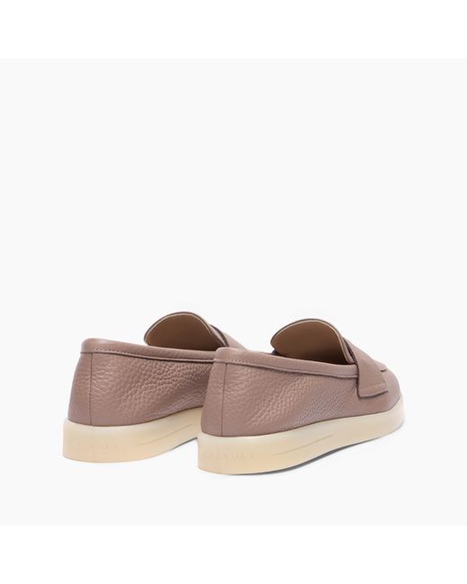 Casadei Pink Passage Loafer With C-chain