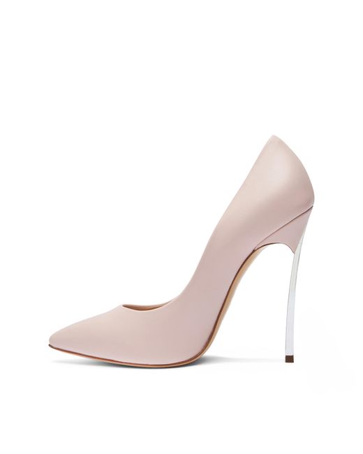 Blade Leather Pumps di Casadei in Pink